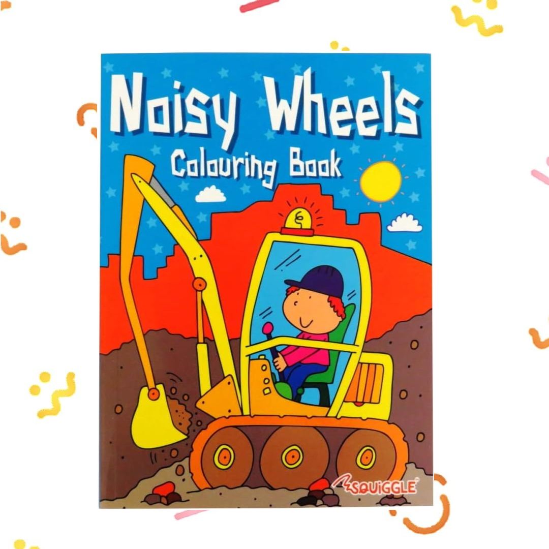 Noisy Wheels Colouring Book