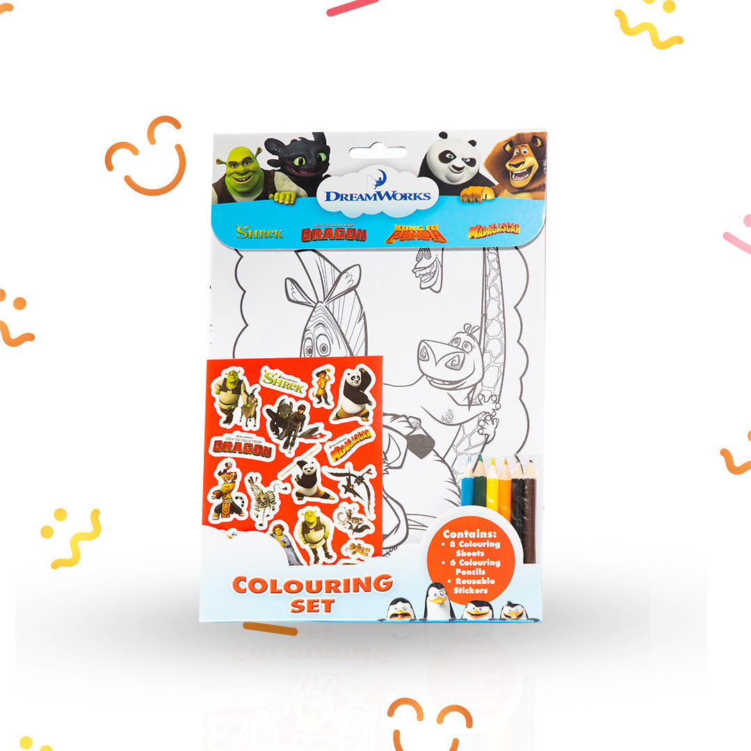 DreamWorks Colouring Set