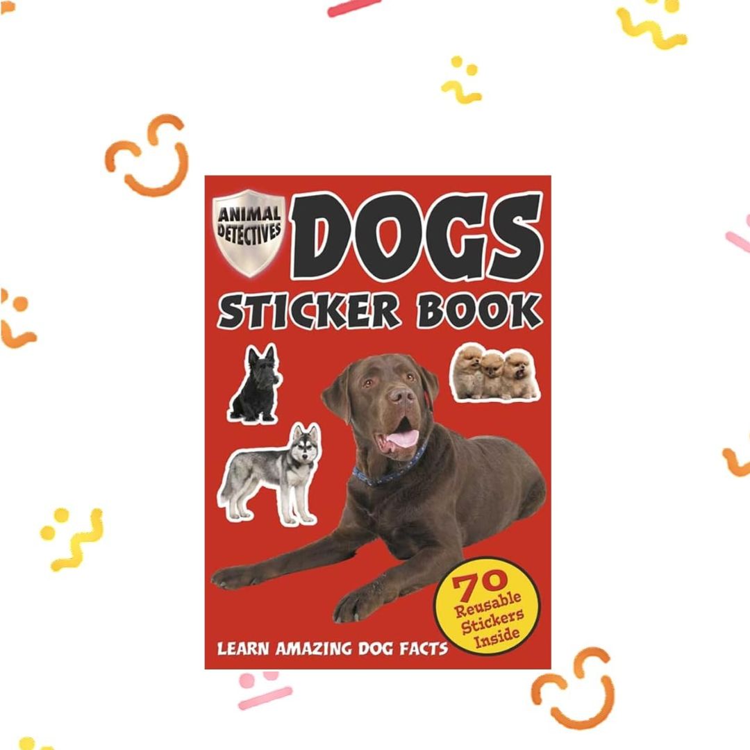 Dogs Sticker Book - Learn Amazing Dog Facts