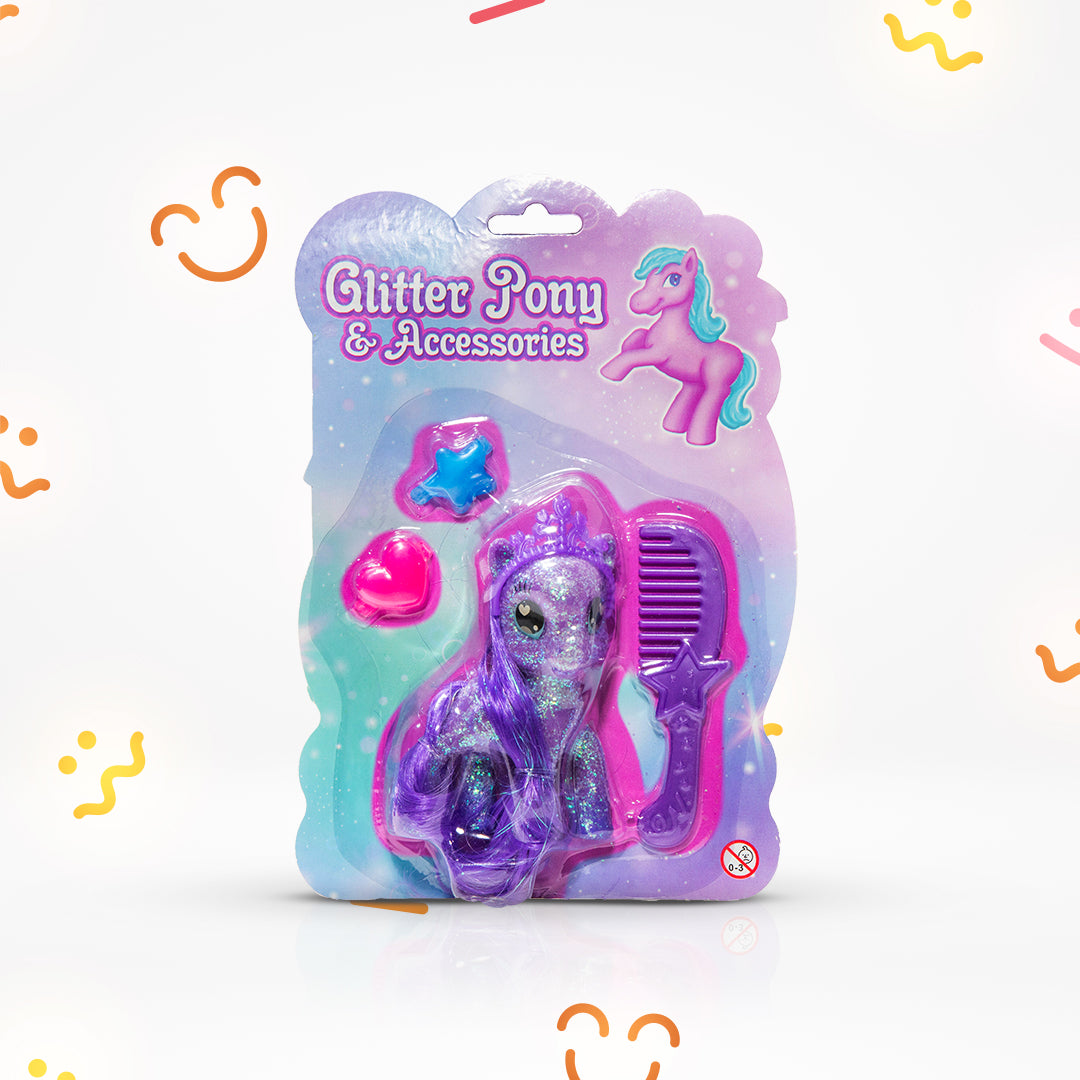 Glitter Pony & Accessories Toy