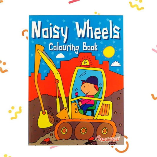 Noisy Wheels Colouring Book