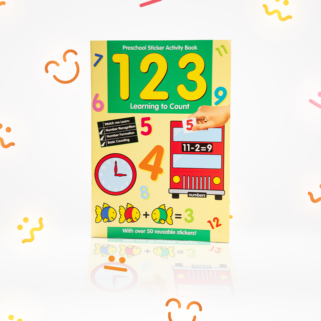Preschool Sticker Activity Book – 123 Learning to Count