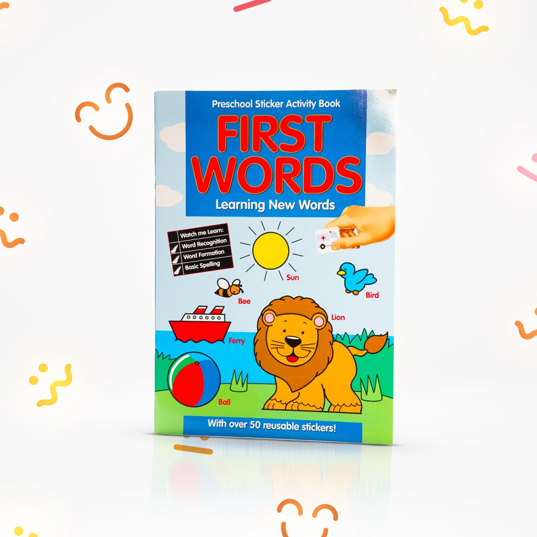 Preschool Sticker Activity Book – First Words