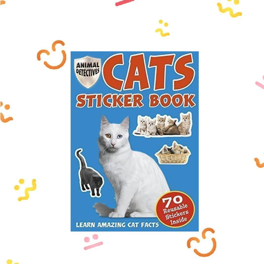 Cats Sticker Book - Learn Amazing Cat Facts